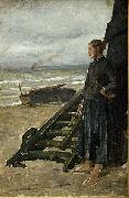 Meunier, Constantin Fishermans Daughter at Nieuwpoort Spain oil painting artist